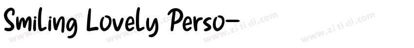 Smiling Lovely Perso字体转换